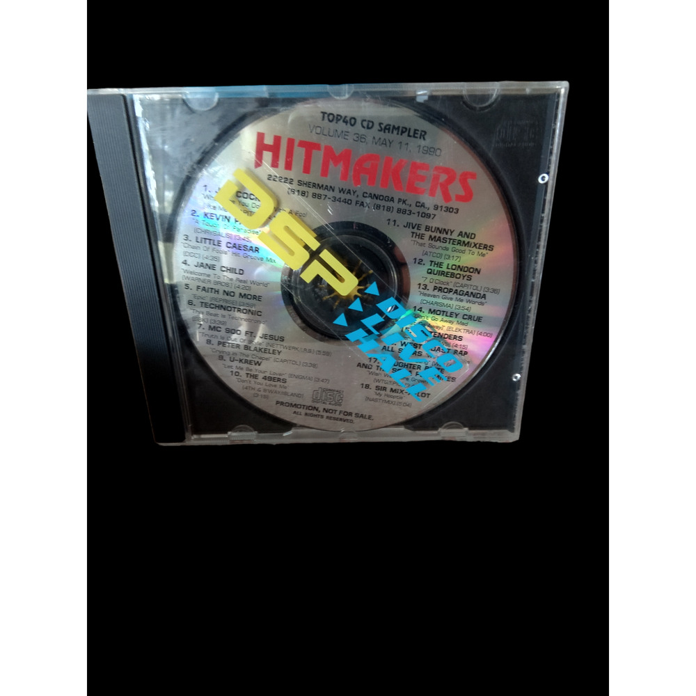 Vintage 1990 Hitmakers Top 40 CD Sampler Vol 36 Rare Promo